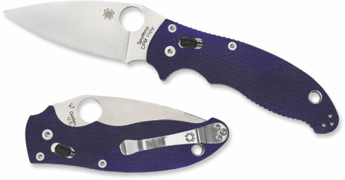 Складной нож Spyderco Manix 2 Blue 101GPDBL2 фото 12