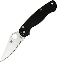  складной нож Spyderco Paramilitary 2 Serrated C81GS2 сталь S45VN