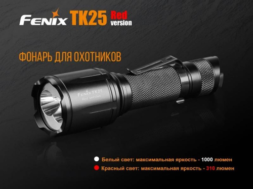 798 Fenix Фонарь тактическийTK25 Red XP-G2 фото 15