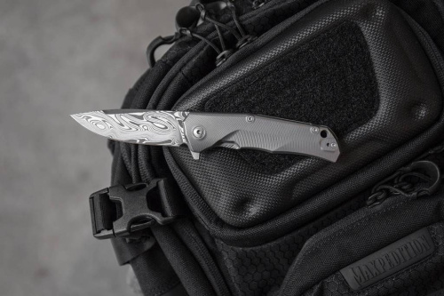 Складной нож Lion Steel TRE DT GY фото 5