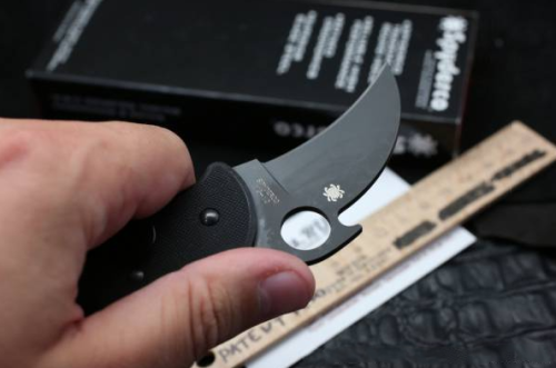 96 Spyderco Складной нож керамбит Karahawk All Black - Spyderco 170GBBKP фото 7