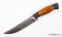 Охотничий нож  Авторский Нож из Дамаска №41